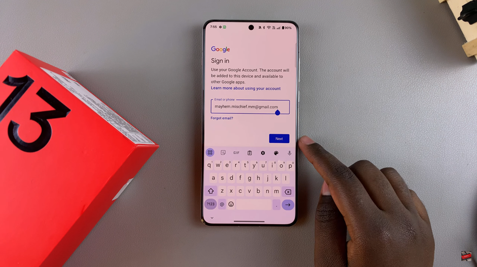 How To Add Google Account To OnePlus 13