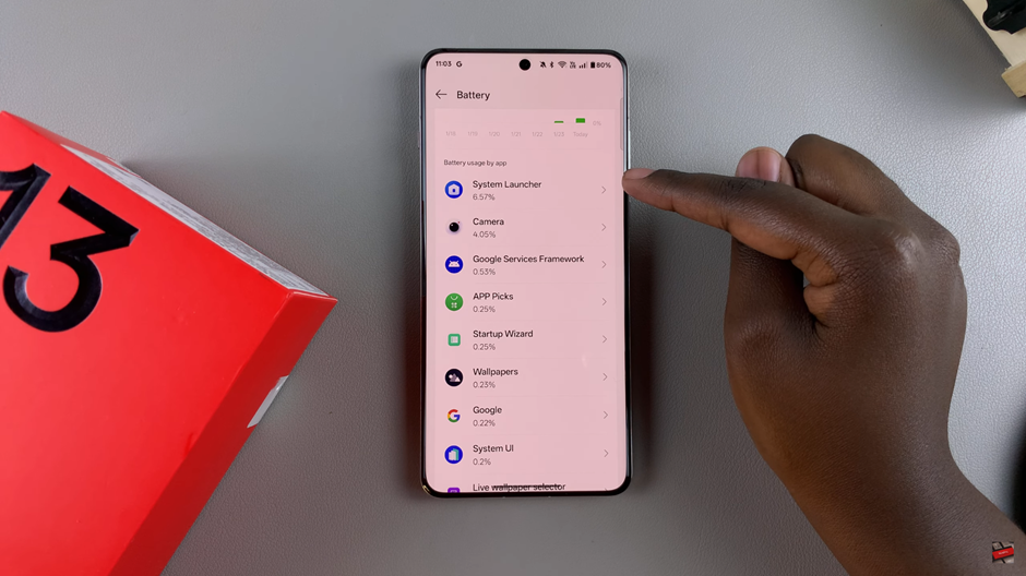 How To See Which Apps Are Draining Battery On OnePlus 13