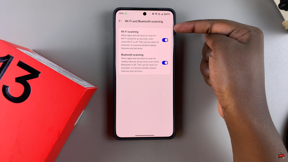 How To Turn Wi Fi & Bluetooth Scanning On / Off On OnePlus 13