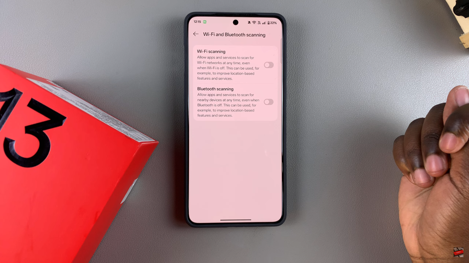 How To Turn Wi Fi & Bluetooth Scanning On / Off On OnePlus 13