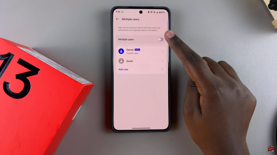 How To Add User Account To OnePlus 13