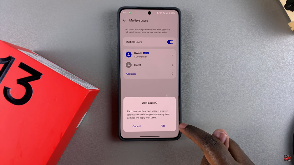How To Add User Account To OnePlus 13
