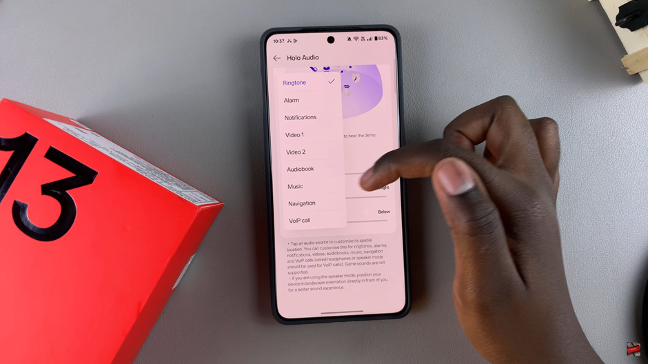 How To Use Spatial Audio On OnePlus 13