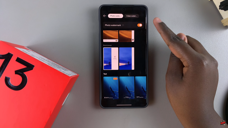 How To Use Watermark On OnePlus 13 Camera