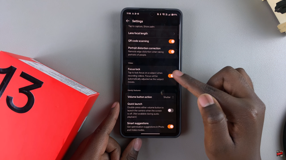 How To Use Focus Lock On OnePlus 13 Camera