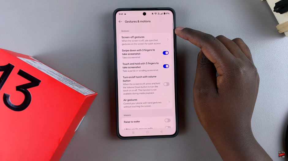 How To Use Screen Off Gestures OnePlus 13
