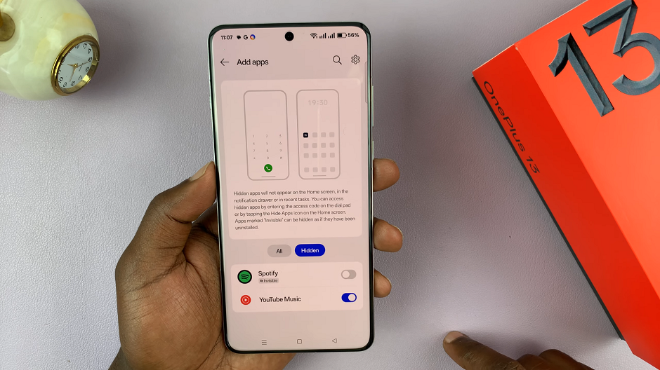 How To Unhide Apps On OnePlus 13
