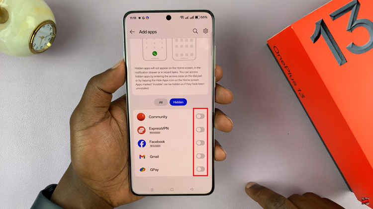 Unhide Hidden Apps On OnePlus 13