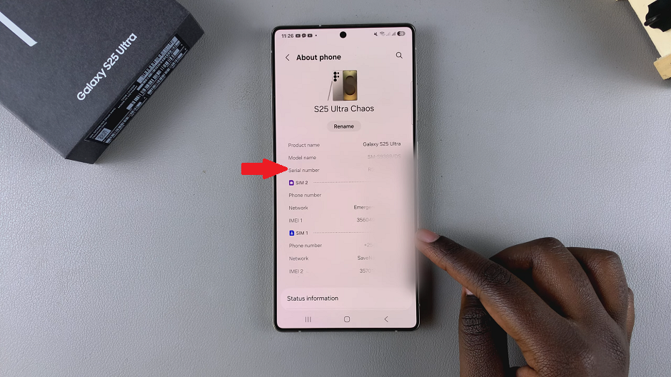 How To Check Serial Number Of Galaxy S25