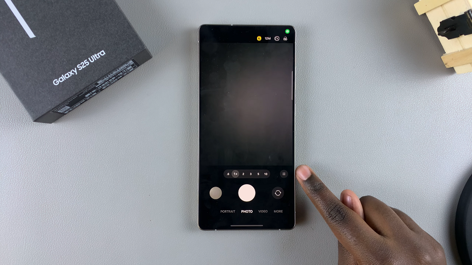 Camera Menu On Galaxy S25