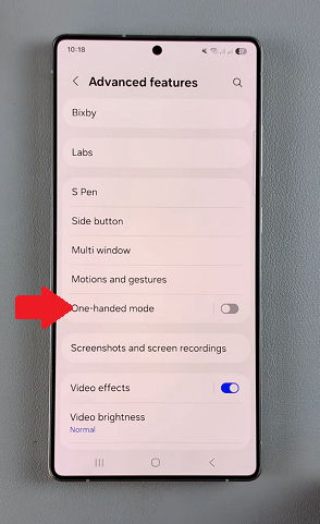 How To Enable One Handed Mode On Galaxy S25