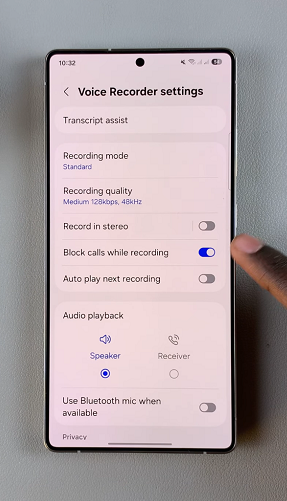 How To Block Calls While Using Voice Recorder On Galaxy S25