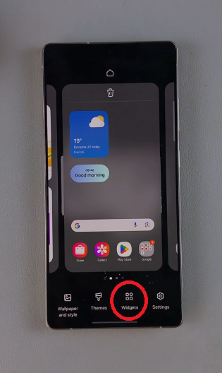 Home Screen Widgets On Galaxy S25