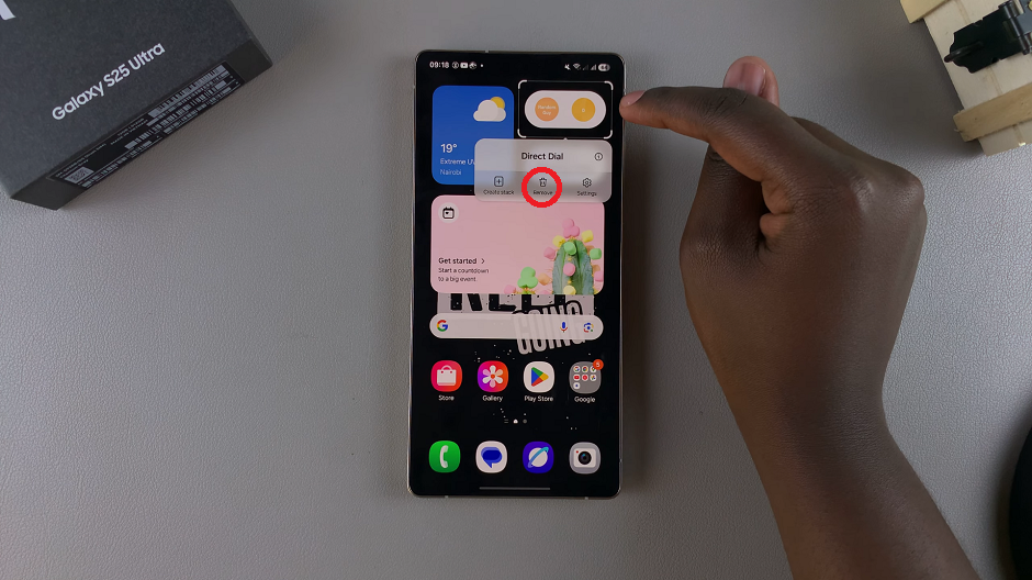 How To Remove Widgets From Home Screen Of Galaxy S25