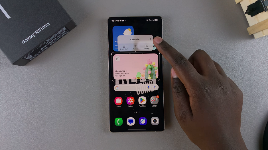 Calendar Widget Settings On Galaxy S25