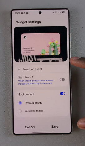 How To Add Background To Calendar Widget On Home Screen Of Galaxy S25