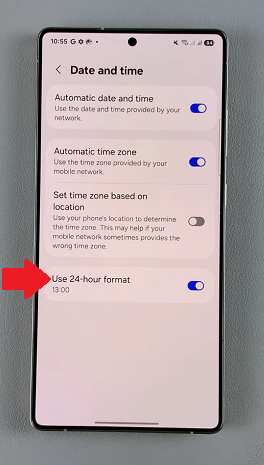 Change Clock Format On Samsung Galaxy S25