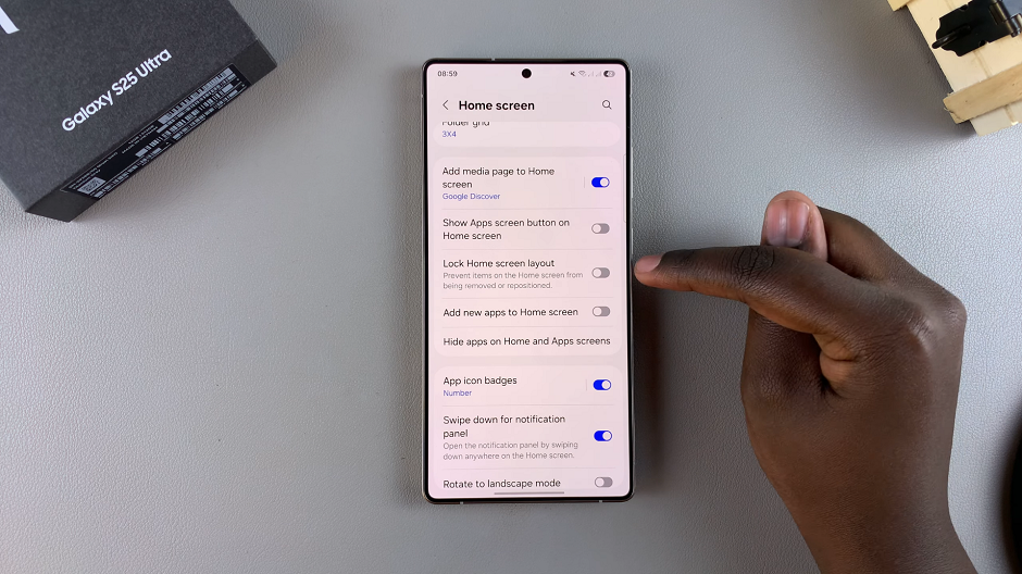 How To Disable Lock Home Screen Layout On Galaxy S25