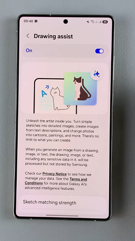 Enable Drawing Assist On Galaxy S25 Ultra
