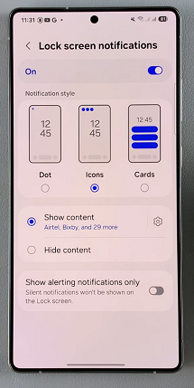 How To Disable Lock Screen Notifications On Galaxy S25