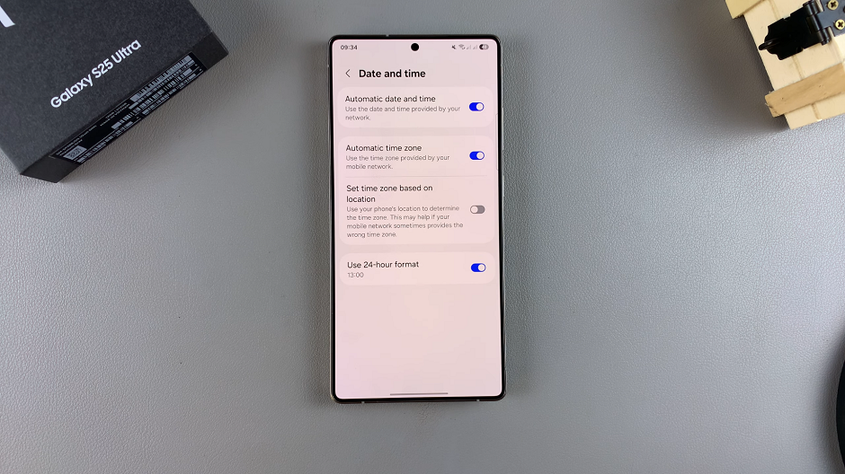 How To Enable Automatic Time Zone On Galaxy S25