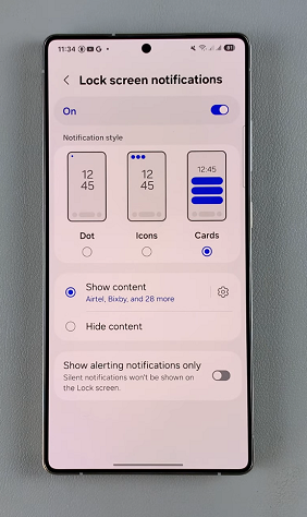 How To Show Contents Of Lock Screen Notifications On Galaxy S25