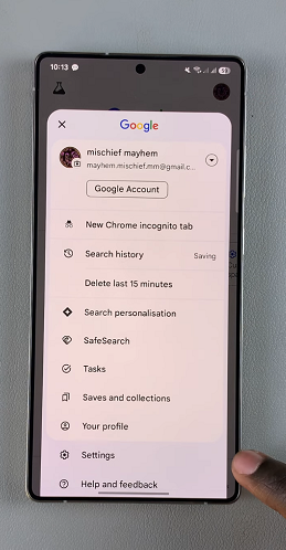 Google App Settings