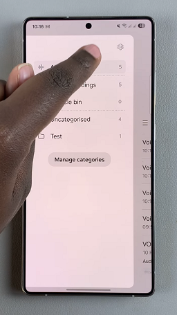 Voice Recording Settings On Galaxy S25