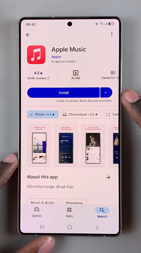 Install Apple Music On Galaxy S25