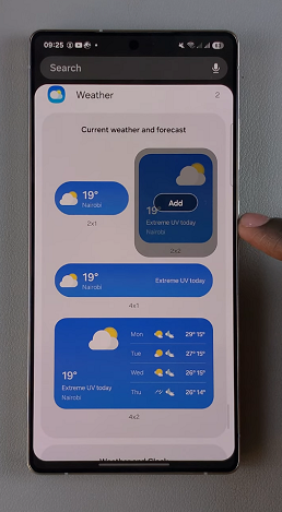 How To Add Weather Widget To Home Screen Of Galaxy S25