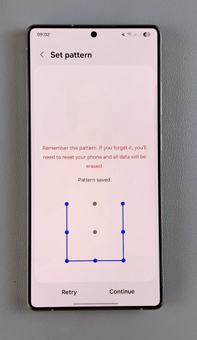 Set Screen Lock Type To PIN, Password / Pattern On Galaxy S25