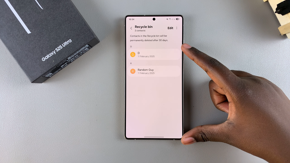 How To Restore Deleted Contacts On Galaxy S25