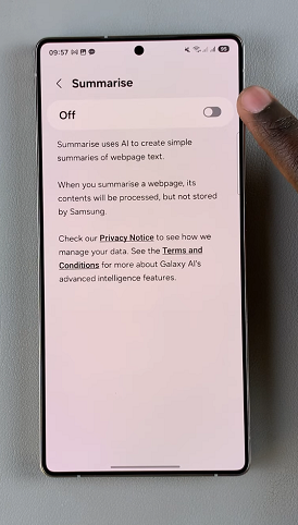 How To Enable Summarize Web Pages On Galaxy S25