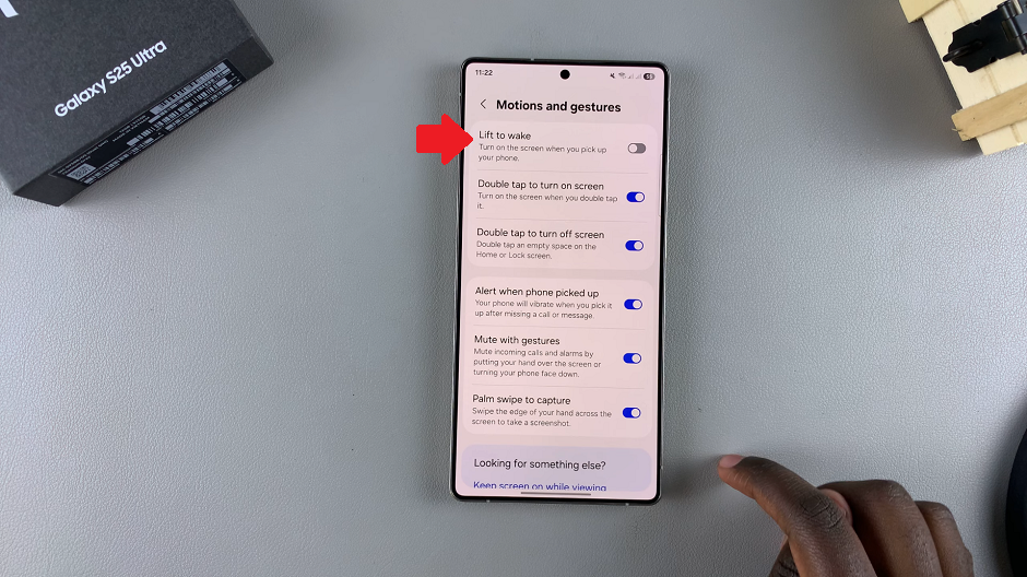 How To Disable Lift To Wake On Galaxy S25