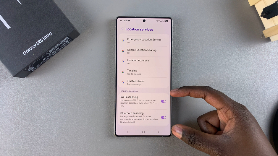 How To Enable Wi-Fi & Bluetooth Scanning On Galaxy S25