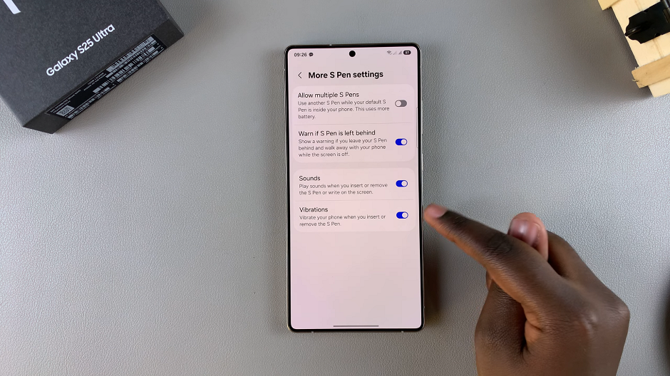 How To Enable S Pen Vibrations On Galaxy S25 Ultra