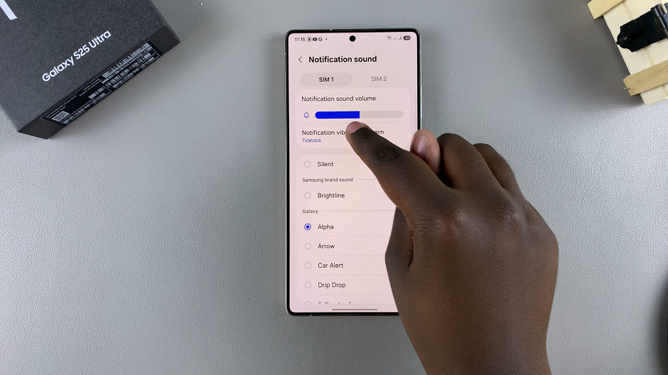Change Notification Sound On Galaxy S25