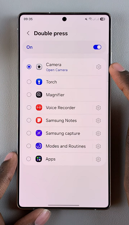 Side Key Double Press Settings On Galaxy S25