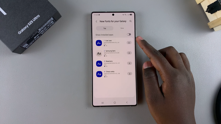 How To Download Fonts On Samsung Galaxy S25