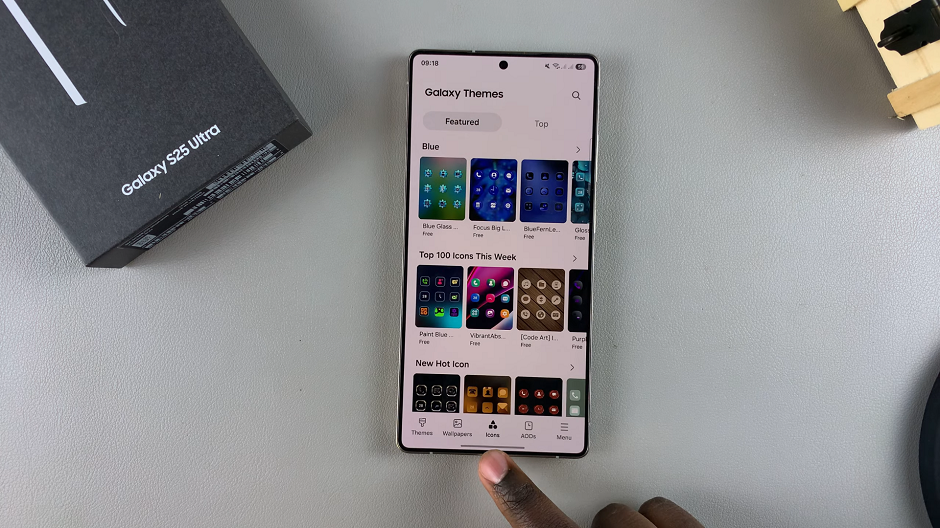 Icon Themes On Galaxy S25