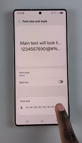 How To Change Font Size On Samsung Galaxy S25