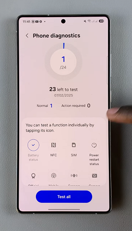 How To Run Diagnostics Test On Galaxy S25