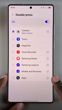 How To Set Side Key Double Press To Open Favorite App On Galaxy S25