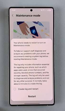 Turn ON Maintenance Mode On Galaxy S25