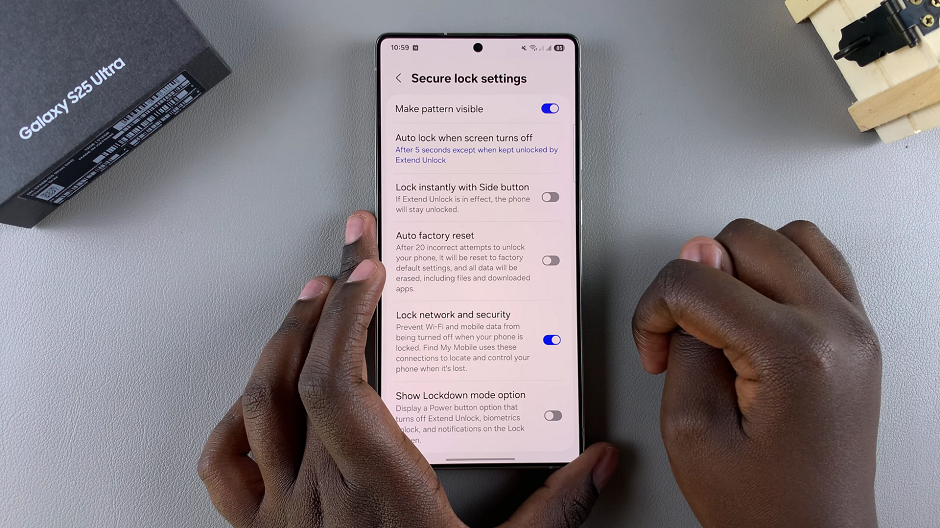 How To Disable Lock Instantly With Side Key On Galaxy S25