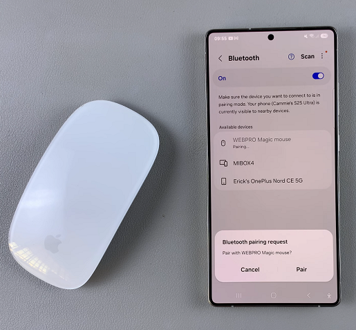 Pair Bluetooth Mouse To Galaxy S25