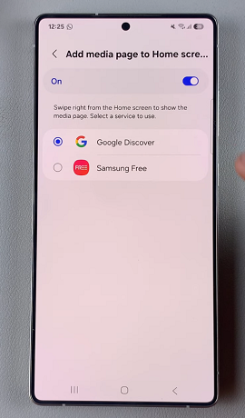 How To Add Google Discover Page To Home Screen On Galaxy S25