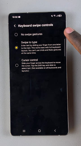 Enable Swipe To Type On Galaxy S25