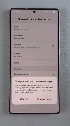 Remove Screen Lock PIN, Password / Pattern On Galaxy S25