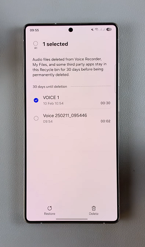 HRestore Deleted Voice Recordings On Galaxy S25